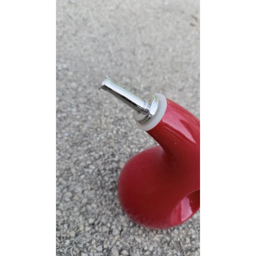 Rachael Ray Red Oil Dispenser Bottle Olive Oil Vinegar Cruet Kitchen Decor